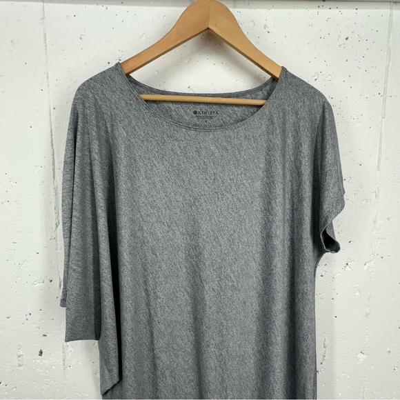 Athleta Women’s size Small Sunlover Hilo UPF Gray Asymmetrical Kaftan Dress - Picture 4 of 10